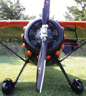 Peculiar construction of an Aeromatic propeller, this one on a Monocoupe